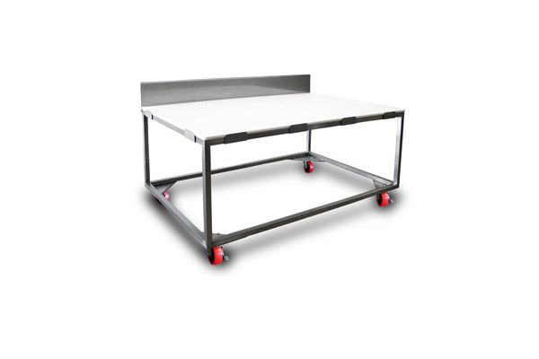 Stainless Steel Table with Poly Top